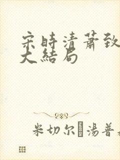 宋时清萧致徐蓉大结局