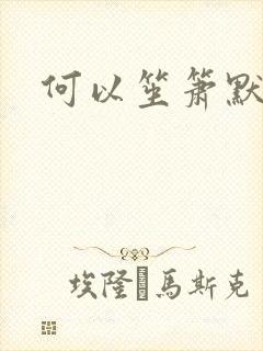 何以笙箫默小说