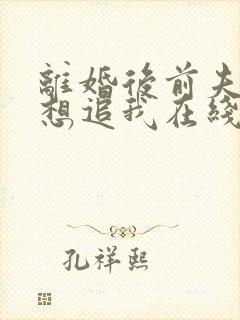 离婚后前夫总是想追我在线阅读全文免费