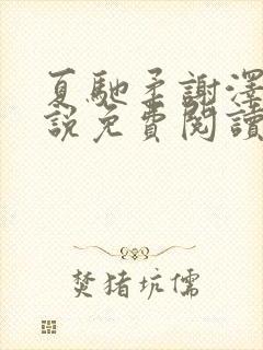 夏驰柔谢泽修小说免费阅读最新章节封面