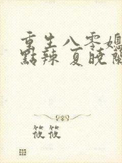 重生八零媳妇有点辣 夏晓兰