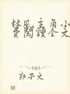林风主角小说免费阅读全文