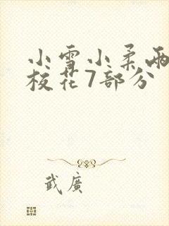 小雪小柔两个大校花7部分封面