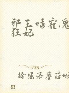 邪王嗜宠,鬼医狂妃