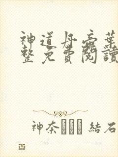 神道丹帝叶辰完整免费阅读