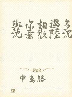 与你相遇多欢喜沈意欢陆沉舟小说阅读