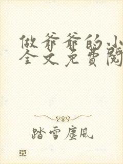 做爷爷的小老婆全文免费阅读小说笔