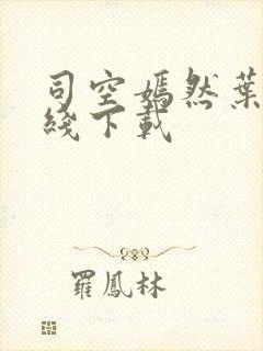 司空嫣然叶凡在线下载封面
