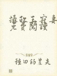 摄政王宠妻如命免费阅读