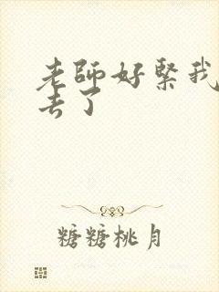 老师好紧我要进去了封面