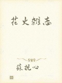 花火杂志封面
