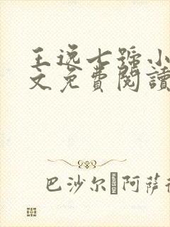 王逸七号小说全文免费阅读