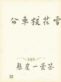 公车校花雪柔h封面