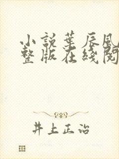 小说叶辰风流完整版在线阅读无弹窗