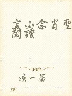 言小念肖圣免费阅读