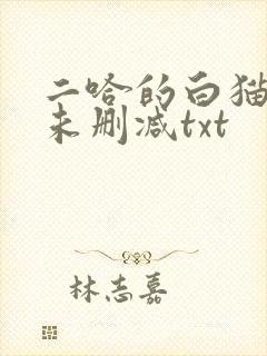 二哈的白猫师尊未删减txt封面