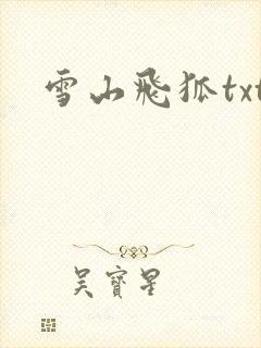 雪山飞狐txt