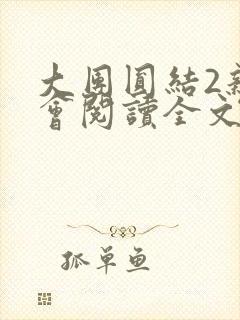 大团圆结2亲情会阅读全文