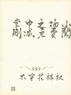 掌中之物小说无删减免费阅读