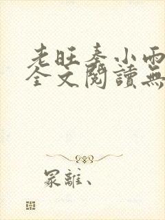 老旺秦小雨小说全文阅读无弹窗