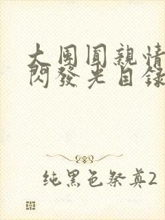 大团圆亲情会闪闪发光目录