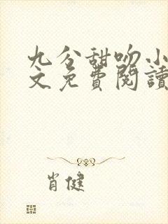 九分甜吻小说全文免费阅读