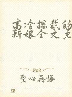 高冷总裁的抵债新娘全文免费阅读