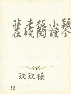 蒋老板小颖小说在线阅读全文免费