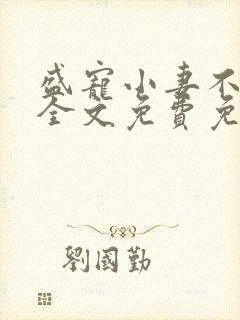 盛宠小妻不能停全文免费免费阅读