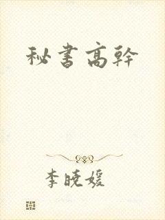 秘书高干封面