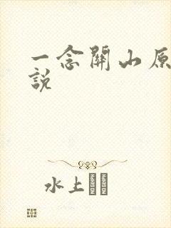一念关山原著小说