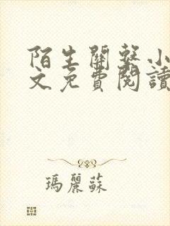 陌生关系小说全文免费阅读笔趣阁