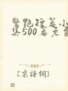 惊艳短篇小说合集500篇免费阅读全文