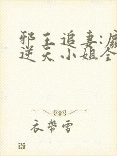 邪王追妻:废材逆天小姐全文免费阅读