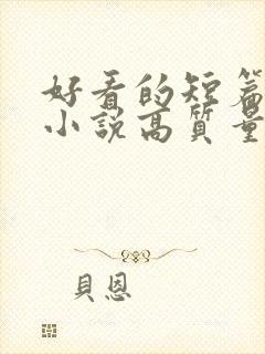 好看的短篇言情小说高质量文笔好封面