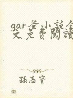 gar爸小说全文免费阅读最新章节封面
