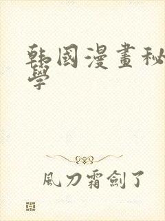 韩国漫画秘密教学封面