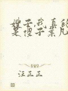 嫂子,我真的不是傻子叶凡免费阅读