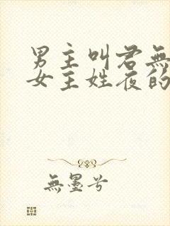 男主叫君无邪,女主姓夜的玄幻小说