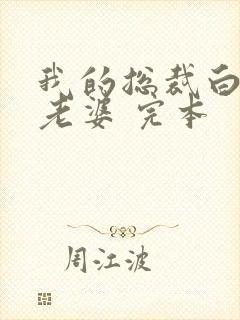 我的总裁白富美老婆 完本