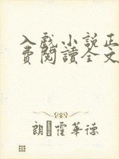 入戏小说正版免费阅读全文无弹窗封面