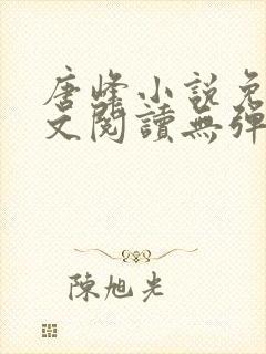唐峰小说免费全文阅读无弹窗