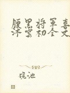 腹黑将军喜当爹沐云初全文免费阅读