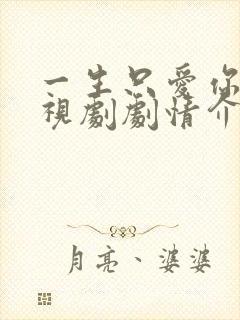 一生只爱你 电视剧剧情介绍