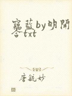 窃蓝by明开夜合txt