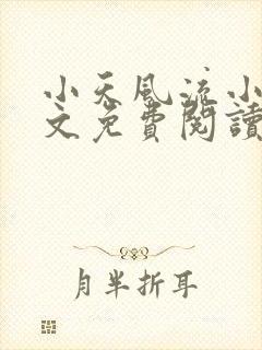小天风流小说全文免费阅读无弹窗