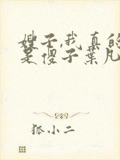 嫂子,我真的不是傻子叶凡免费阅读封面