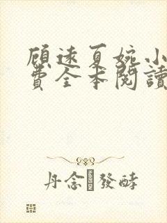 顾远夏婉小说免费全本阅读