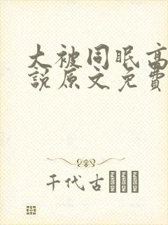 大被同眠高粱小说原文免费阅读