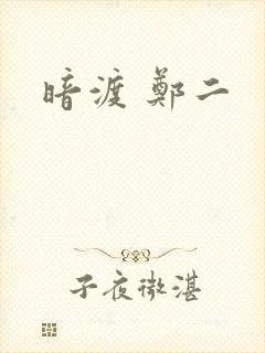 暗渡 郑二封面